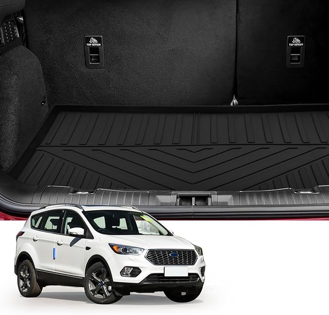 Custom for 2013-2019 Ford Escape/ 2015-2019 Lincoln MKC Cargo Mats Trunk Liner All Weather TPE Protection Mat Accessories (for 2013-2019 Ford Escape/2015-2019 Lincoln MKC)
