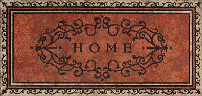 Large 47"x22" Heavy Duty Welcome Mat Outdoor with Non-Slip Rubber Backing - Durable Outdoor Door Mat for Front Door Entrance, Garage, Patio & High Traffic Areas（Home）