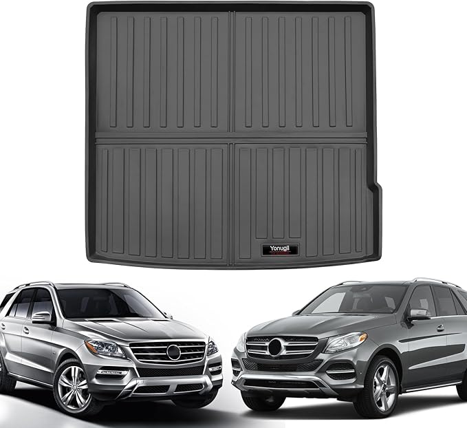 Custom Car Cargo Mats Trunk Liner All Weather TPE Protection Mat Accessories (for 2016-2019 Benz GLE/ 2012-2015 Benz ML)
