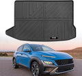 Custom Car Cargo Mats Trunk Liner All Weather TPE Protection Mat Accessories (for 2018-2023 Kona)