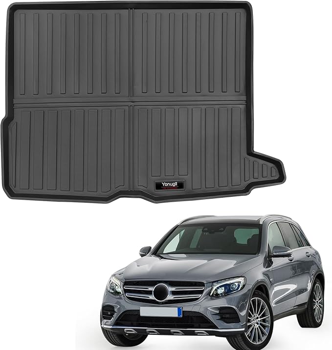 Custom Car Cargo Mats Trunk Liner All Weather TPE Protection Mat Accessories (for 2016-2022 Benz GLC)