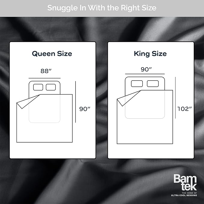 Duvet Cover Set - 100% Viscose Derived from Bamboo Duvet Cover Queen Size, 3 PC Luxury Cooling Duvet Cover for Hot Sleepers, Buttery Soft Comforter Cover & 2 PC Queen Pillowcases, Charcoal