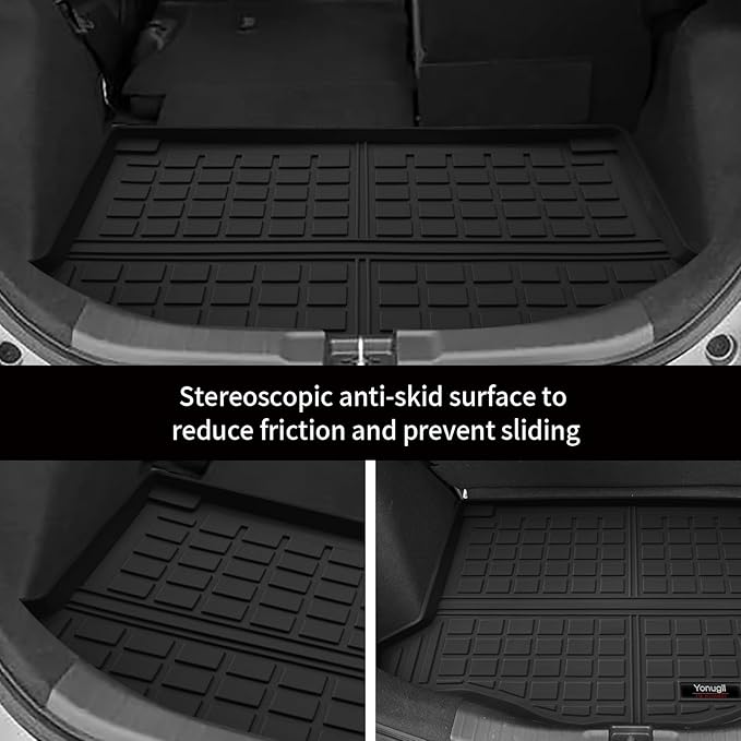 Custom Car Cargo Mats Trunk Liner All Weather TPE Protection Mat Accessories (for 2009-2013 Honda Fit)
