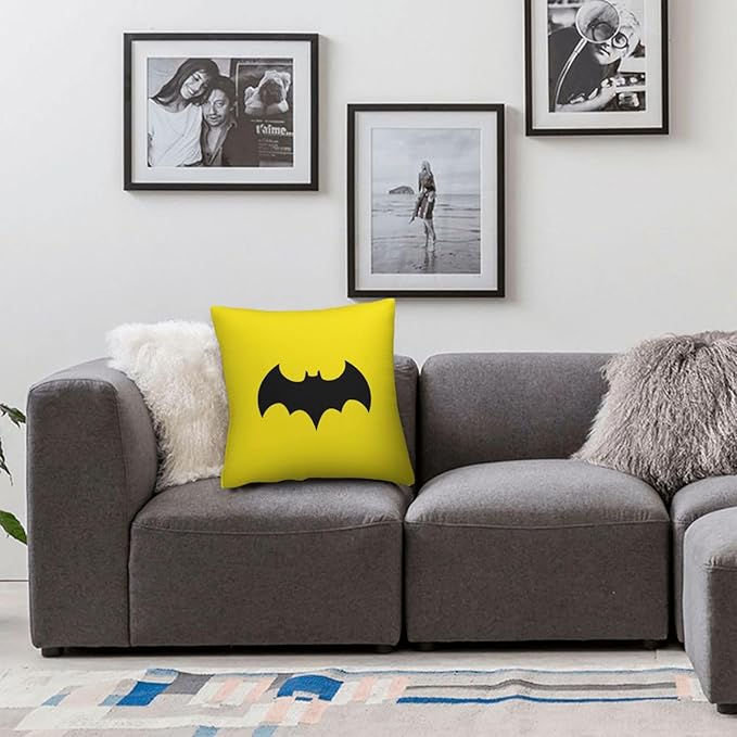 Bat Throw Pillow Covers 18x18 inches Cushion Covers for Couch Home Bed Living Room Decorative Pillow Cases