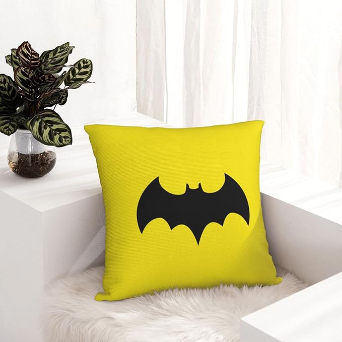 Bat Throw Pillow Covers 18x18 inches Cushion Covers for Couch Home Bed Living Room Decorative Pillow Cases