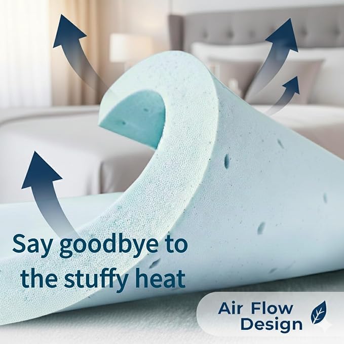 Ballad 3 Inch Gel Memory Foam Mattress Topper California King Size, High Density Cooling Pad with Premium Removable Cover, Pressure Relief Bed Topper, (CertiPUR-US & Oeko-Tex Certified)