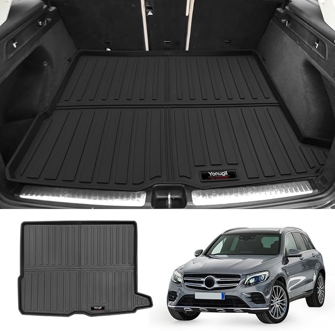 Custom Car Cargo Mats Trunk Liner All Weather TPE Protection Mat Accessories (for 2016-2022 Benz GLC)
