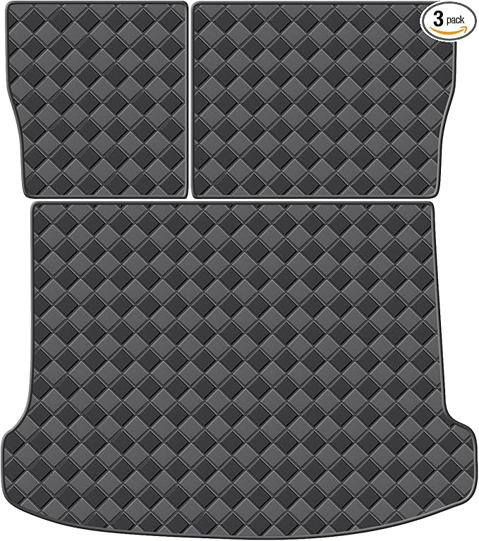 Cargo Mat & Backrest Mats for 2010-2016 Cadillac SRX Accessories, All Weather Waterproof Rear Cargo Liner Rear Trunk Liner Back Seat Cover Protector