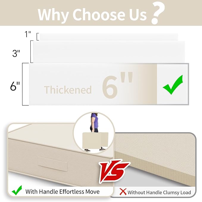 Outdoor Olefin Water-Resistant Deep Seat Cushion Set, 24''x24''x6'' Weather and Fade Resistant Patio Furniture Seat Cushion, Thickened Sofa Chair Pad with Straps for Lawn, Garden, Gray Apricot