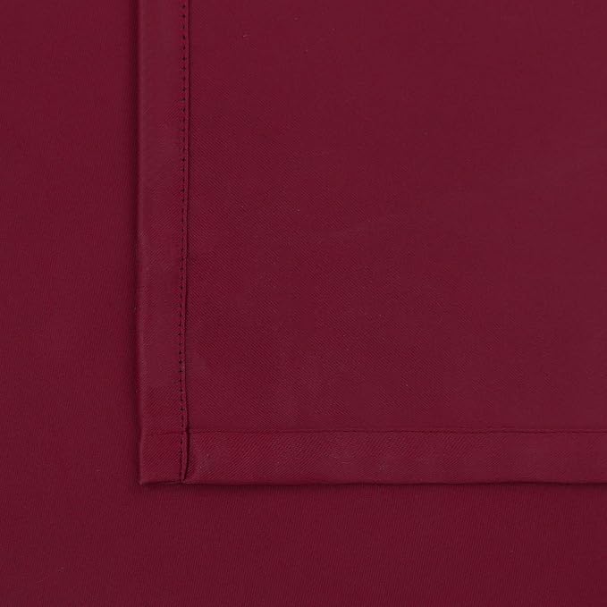 BGment Burgundy Blackout Curtains 84 Inches Long for Living Room - Thermal Insulated Drapes with Rod Pocket Room Darkening Window Treatments for Bedroom Christmas, 52 x 84 Inch, 2 Panels