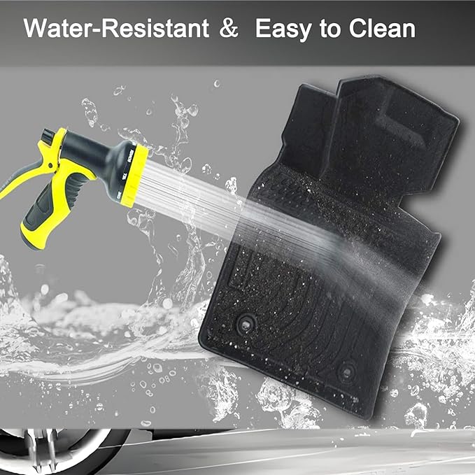 CRV Floor Mats Compatible with 2007-2011 Honda CR-V，All Weather Protection Waterproof Durable Anti-Slip Odorless Custom-fit TPE Floor Liner Front and Rear Row Set