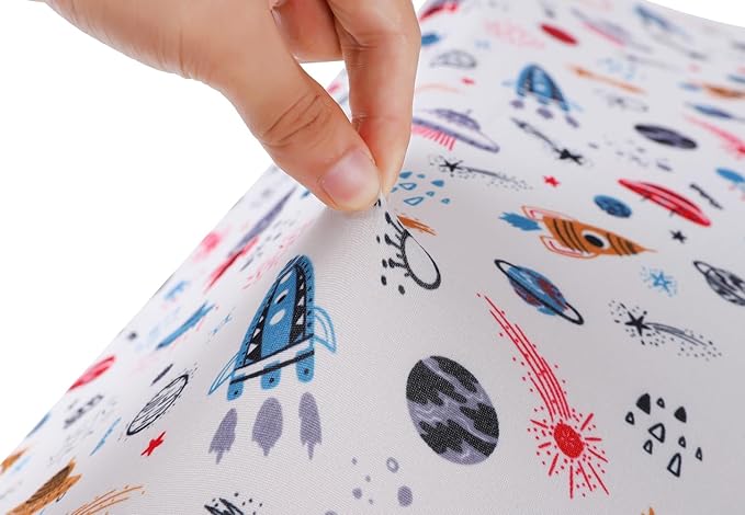 Changing Pad Cover Set 3 Pack Jersey Knit Ultra Soft for Baby Boys Girls Rocket Satellite/Car/Bus