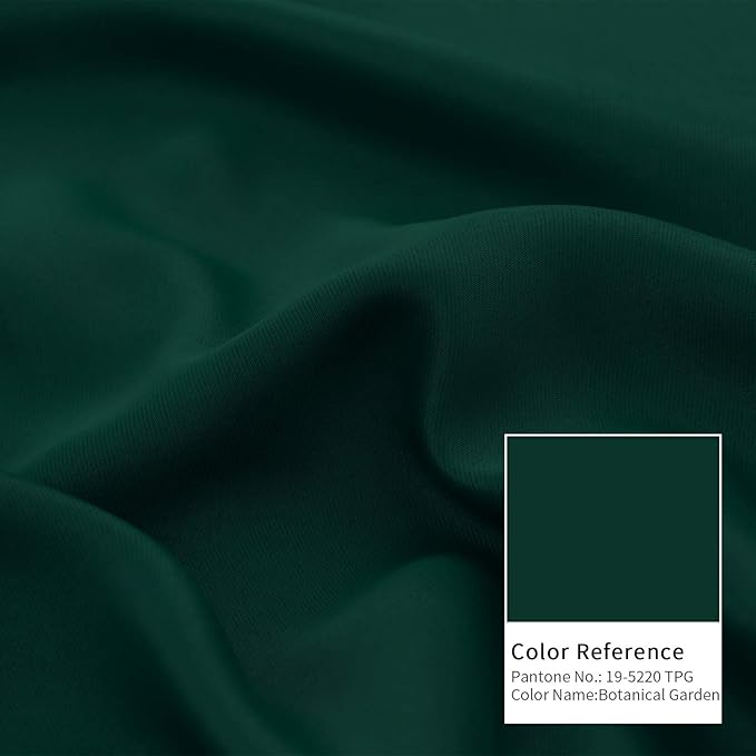 BGment Emerald Green Blackout Curtains for Bedroom 63 Inch Length - Thermal Insulated Drapes with Rod Pocket Room Darkening for Living Room Christmas, 42 x 63 Inch, 2 Panels