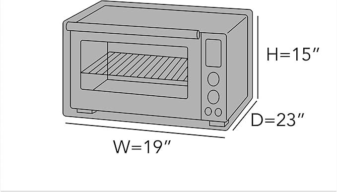 Covermates Keepsakes Toaster Cover - Dust Protection - Stain Resistant - Washable Appliance Cover, Slate