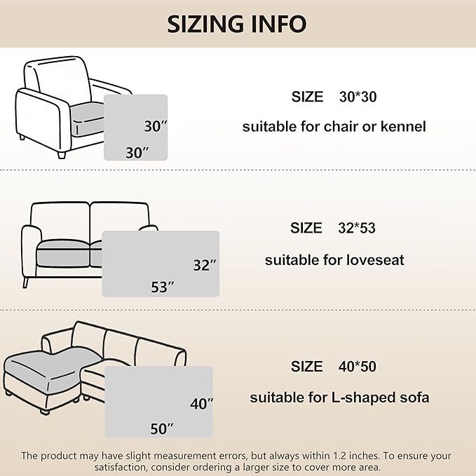 gogobunny 100% Double-Sided Waterproof Dog Bed Cover Pet Blanket Sofa Couch Furniture Protector for Puppy Large Dog Cat, Reversible (30x30 Inch (Pack of 1), Dark Chocolate/Light Chocolate)