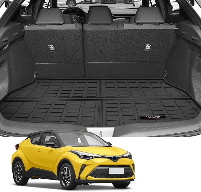Custom Car Cargo Mats Trunk Liner All Weather TPE Protection Mat Accessories (for 2018-2023 Toyota C-HR)