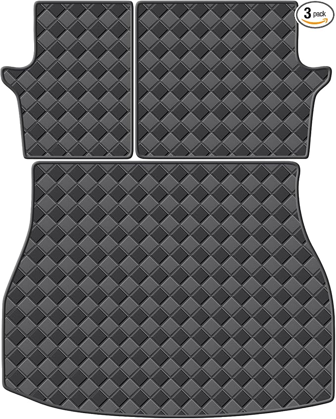 Cargo Mat & Backrest Mats for 2021-2024 2025 Toyota Venza Accessories, All Weather Waterproof Rear Cargo Liner Rear Trunk Liner Back Seat Cover Protector