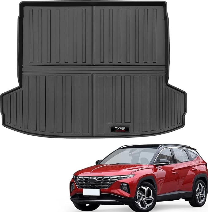 Custom Car Cargo Mats Trunk Liner All Weather TPE Protection Mat Accessories (for 2022-2026 Hyundai Tucson)