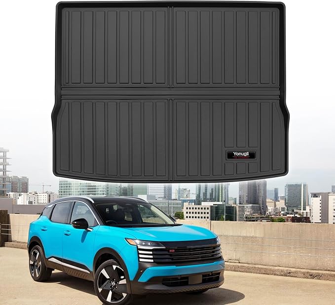 Custom Car Cargo Mats Trunk Liner All Weather TPE Protection Mat Accessories (for 2025 2026 Nissan Kicks)