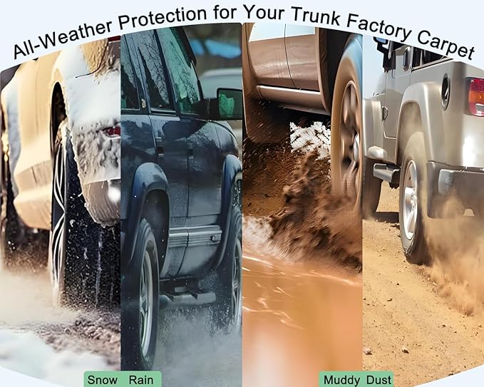 CRV Cargo Liners - All-Weather Protection Rear Trunk Tray Floor Mats Compatible with Honda CRV 2007-2016，3D-Designed Waterproof Durable Odorless Custom-Fit TPO Accessories