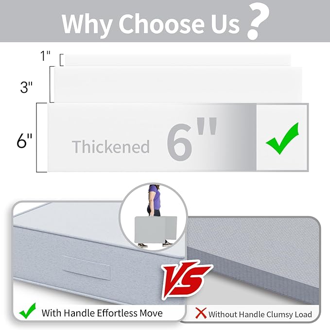 Outdoor Water-Resistant Olefin Deep Seat Cushion Set, 2PCS Weather and Fade Resistant 24''x 24''x 6'' Patio Furniture Seat Cushion, Thickened Sofa Chair Pad for Lawn, Garden, Light Gray