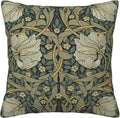 William Morris Green Vintage Floral Pimpernel Design 18x18 inches Throw Pillow Covers Square Pillowcases Decor for Bed Couch Sofa Living Room Cushion Covers