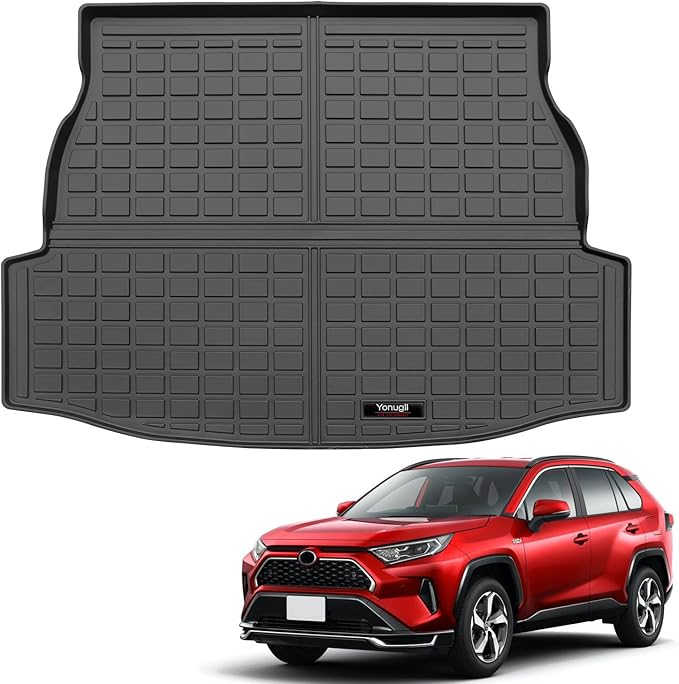 Custom Car Cargo Mats Trunk Liner All Weather TPE Protection Mat Accessories (for 2019-2025 Toyota RAV4)