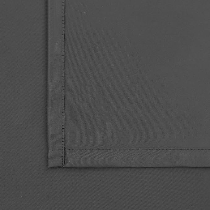 BGment Blackout Curtains for Bedroom 84 Inches Long 2 Panels Set - Rod Pocket Thermal Insulated Room Darkening Curtain Drapes for Living Room, 42 x 84 Inch, Dark Grey