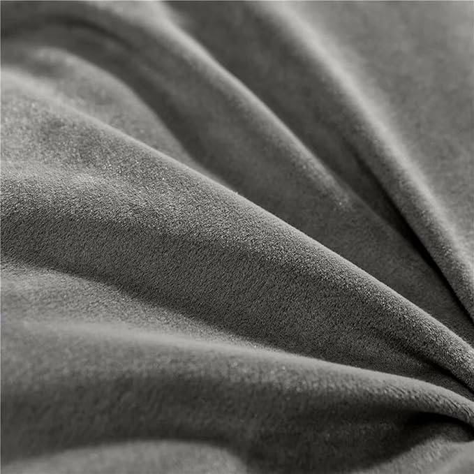 Triangular Reading Bed Rest Pillow Large Bolster Cushion Headboard Backrest Wedge Pillow with Removable Cover and Two Large Side Pockets (Grey, 47 x 8 x 20 inches)