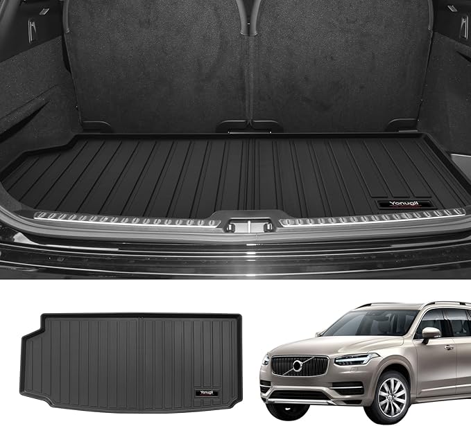 Custom for 2016-2025 Volvo XC90 (Including Hybrid) Cargo Mats Trunk Liner All Weather TPE Protection Mat Accessories (for 2016-2025 Volvo XC90)