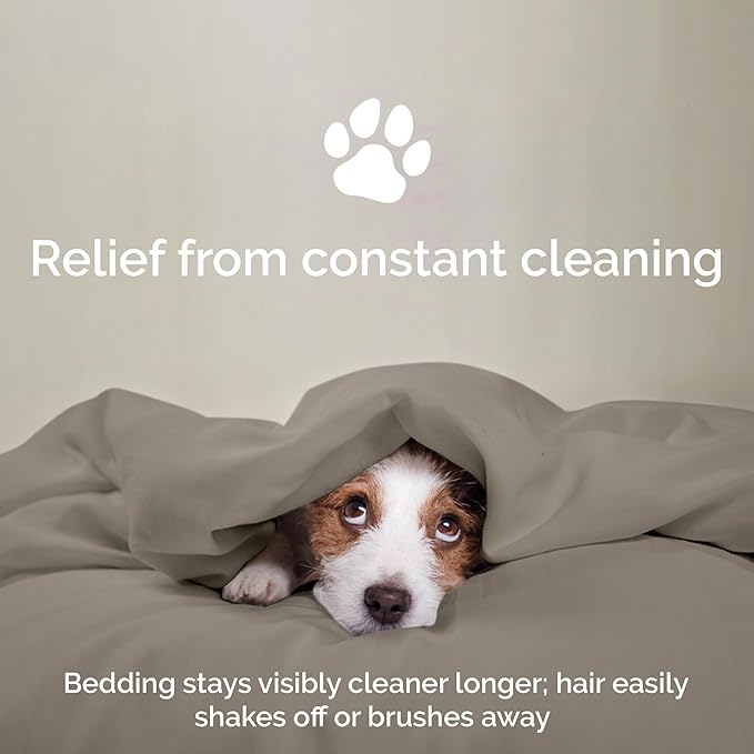 Duvet Cover Set - 100% Viscose Derived from Bamboo Duvet Cover Queen Size, 3 PC Luxury Cooling Duvet Cover for Hot Sleepers, Silky Buttery Soft Comforter Cover & 2 PC Queen Pillowcases, Sand