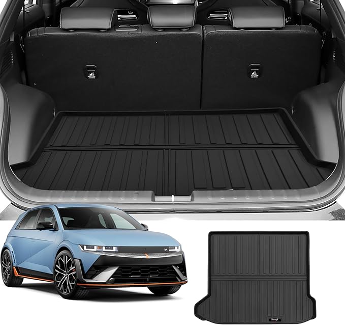Custom for 2022-2025 2026 Hyundai IONIQ 5 & IONIQ 5 N Cargo Mats Trunk Liner All Weather TPE Protection Mat Accessories (for 2022-2026 Hyundai IONIQ 5/N)