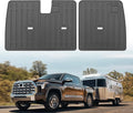 Custom for 2022-2025 2026 Toyota Tundra CrewMax Rear Seat Backrest Mats All Weather TPE Protection Mat Accessories (for 2022-2026 Toyota Tundra CrewMax)
