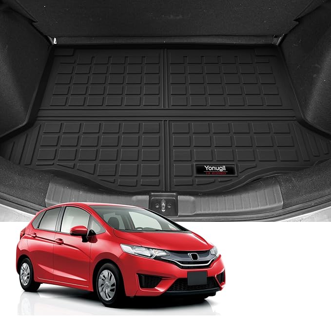 Custom Car Cargo Mats Trunk Liner All Weather TPE Protection Mat Accessories (for 2014-2020 Honda Fit)