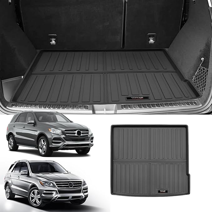 Custom Car Cargo Mats Trunk Liner All Weather TPE Protection Mat Accessories (for 2016-2019 Benz GLE/ 2012-2015 Benz ML)
