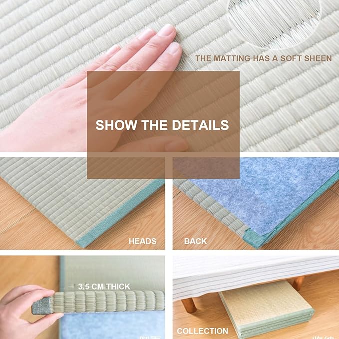 Folding Mattress Single, 3.5cm Trifold Mattresses Bed, Floor Foldable Mattresses, Space-Saving for Travel, Camping, Guest Bed, Studio, Dorm