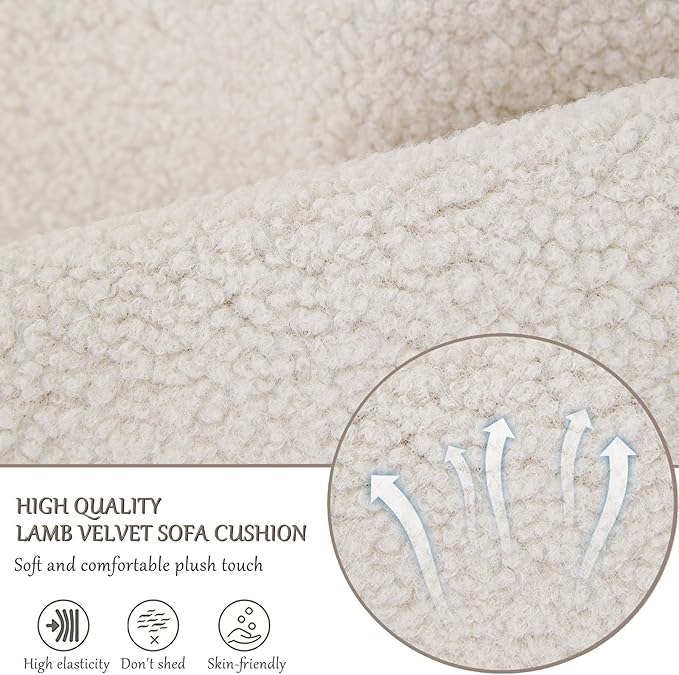 Armrest Cover, Recliner Chair Protector, Furniture Protector Slip, Side Storage Pocket, Stretch Armchair Couch Arm Rest Cover for Recliner, Chair, Sofa (Beige,3 Seater(5pcs))