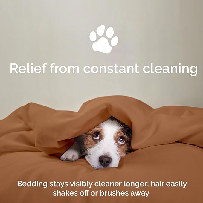 Duvet Cover Set - 100% Viscose Derived from Bamboo Duvet Cover Queen Size, 3 PC Luxury Cooling Duvet Cover for Hot Sleepers, Buttery Soft Comforter Cover & 2 PC Queen Pillowcases, Almond