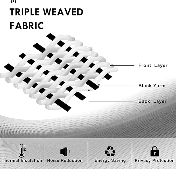 DWCN Blackout Curtains – Thermal Insulated, Energy Saving & Noise Reducing Bedroom and Living Room Curtains, Blush Pink, W 42x L 63 Inch, Set of 2 Rod Pocket Curtain Panels