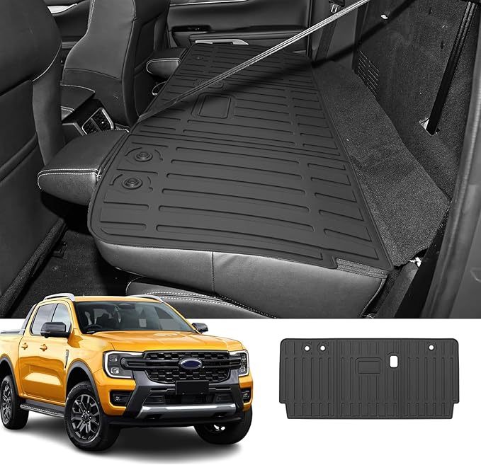 Custom for 2019-2025 Ford Ranger Rear Seat Backrest Mats All Weather TPE Protection Mat for 2025 Ranger Accessories (for 2019-2025 Ford Ranger)