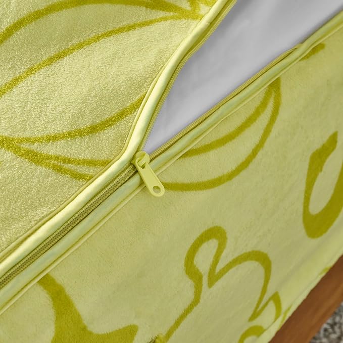 ZippySack Twin Bed Zip-Up Bedding – Super Soft Fleece Fitted Blanket with Side Pocket & Durable Zipper – Easy Bed-Making for Kids (Shrek)