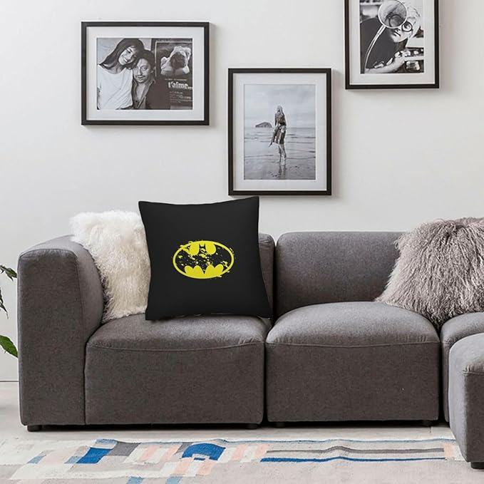 Bat Throw Pillow Covers 18x18 inches Cushion Covers for Couch Home Bed Living Room Decorative Pillow Cases