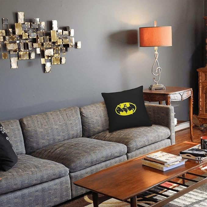 Bat Throw Pillow Covers 18x18 inches Cushion Covers for Couch Home Bed Living Room Decorative Pillow Cases