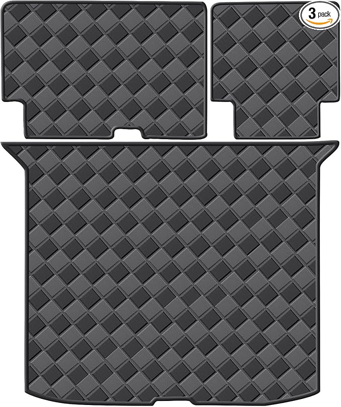 Cargo Mat & Backrest Mats for 2019-2024 2025 Honda Passport Accessories, All Weather Waterproof Rear Cargo Liner Rear Trunk Liner Back Seat Cover Protector