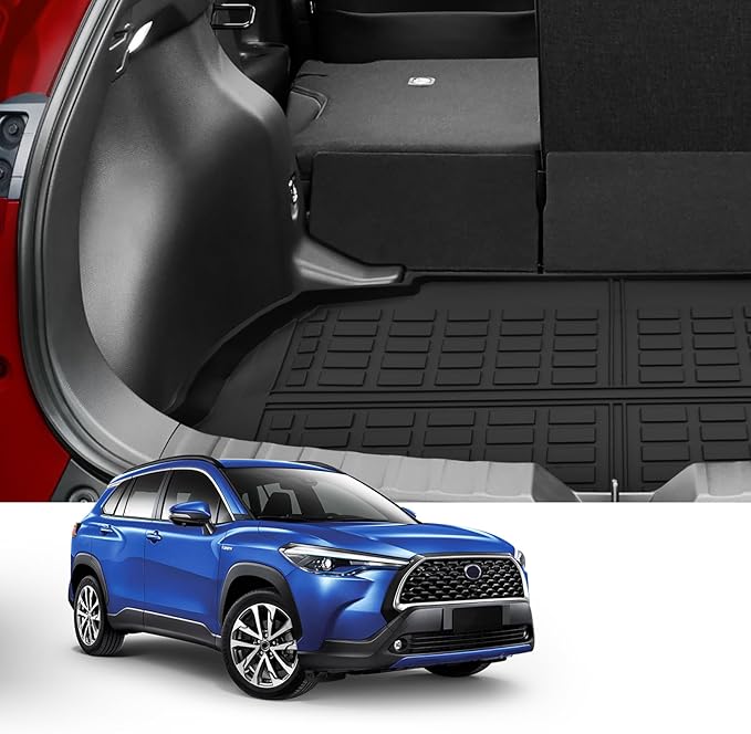 Custom Car Cargo Mats Trunk Liner All Weather TPE Protection Mat Accessories (for 2022-2025 Toyota Corolla Cross)