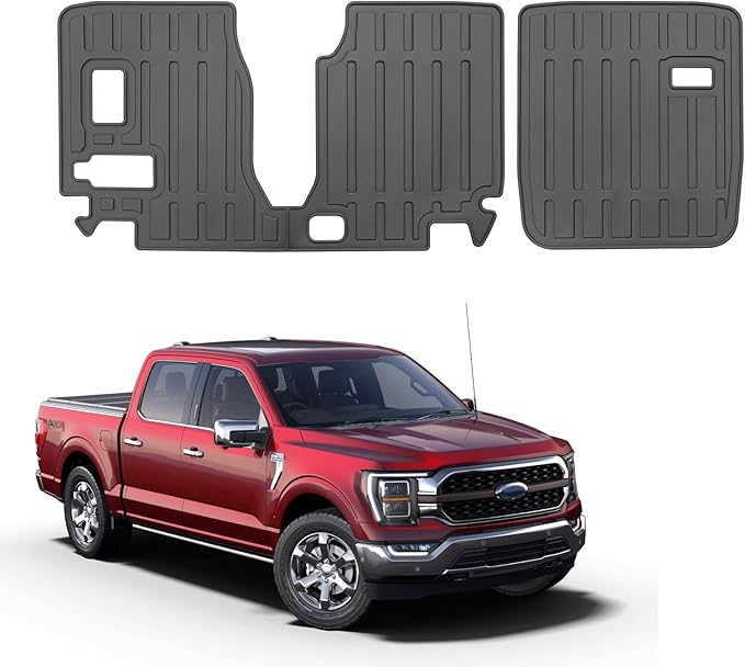 Custom for 2015-2026 Ford F-150 SuperCrew/2017-2026 F250 Crew Cab Rear Seat Backrest Mat All Weather TPE Protection Mat Accessories (for 2015-2026 Ford F-150)