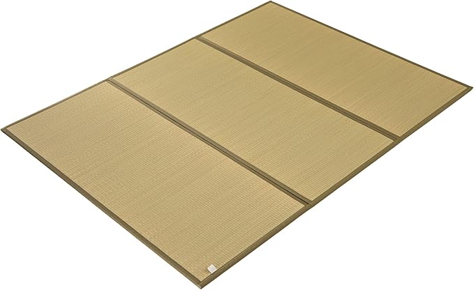 MustMat Tatami Mat Rush Grass Tatami Mattress Japanese Traditional Foldable (Full_xl-55"x82")