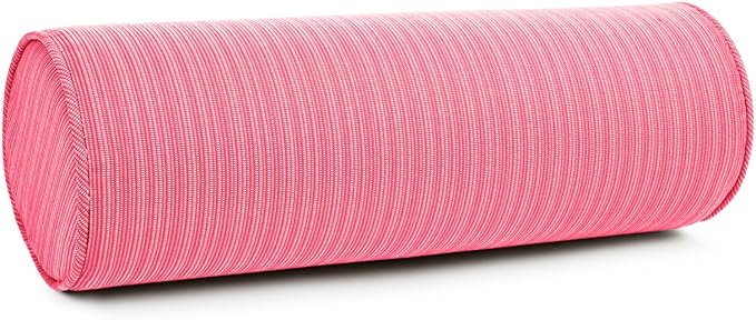 Sherry Kline Island Breeze Indoor/Outdoor Neckroll with Cord, Hot Pink 2 Count