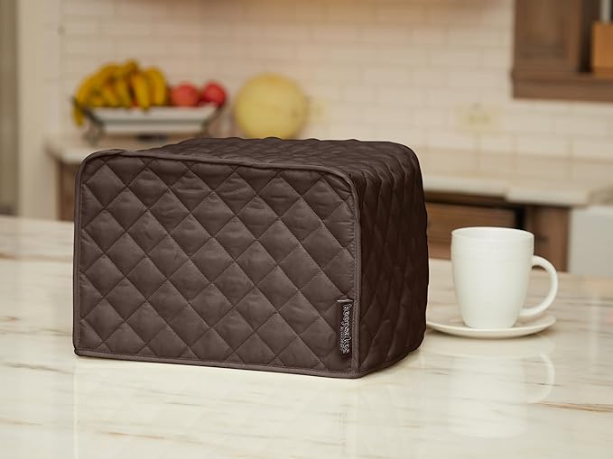 Covermates Keepsakes Toaster Cover - Dust Protection - Stain Resistant - Washable Appliance Cover, Bronze