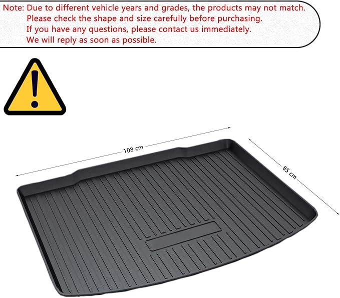 CRV Cargo Liner - Compatible with 2017-2022 Honda CR-V Lower Deck,Not for Subwoofer/Touring/Hybrid Models,All-Weather 3D Waterproof Rear Trunk Tray Floor Mat Custom Fit TPO Accessories